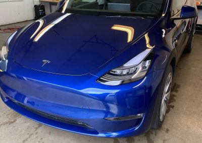 Tesla Model Y paint correction and ceramic coated