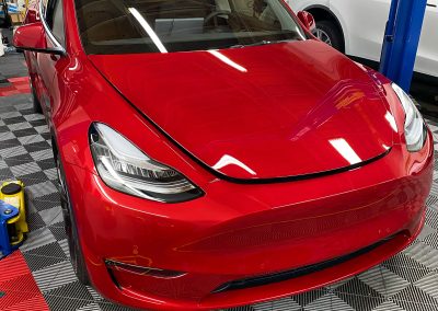 Tesla model 3 for paint correction, paint protection film and ceramic coating.