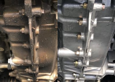 Transmission Case Before / After Dry Ice Cleaning service